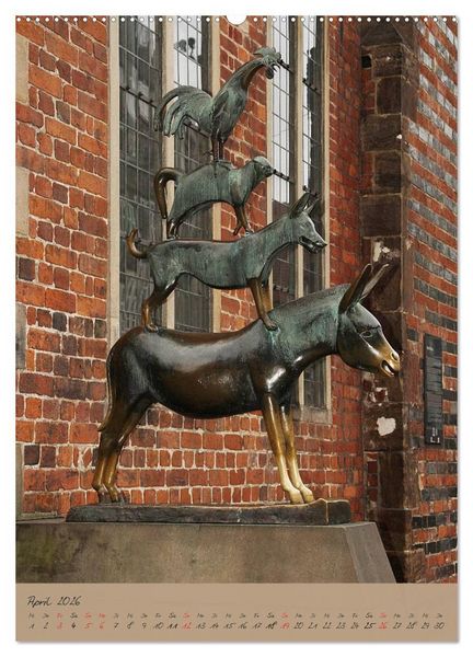 Produktbild: Sch&ouml;ne alte Hansestadt Bremen (hochwertiger Premium Wandkalender 2026 DIN A2 hoch), Kunstdruck in Hochglanz