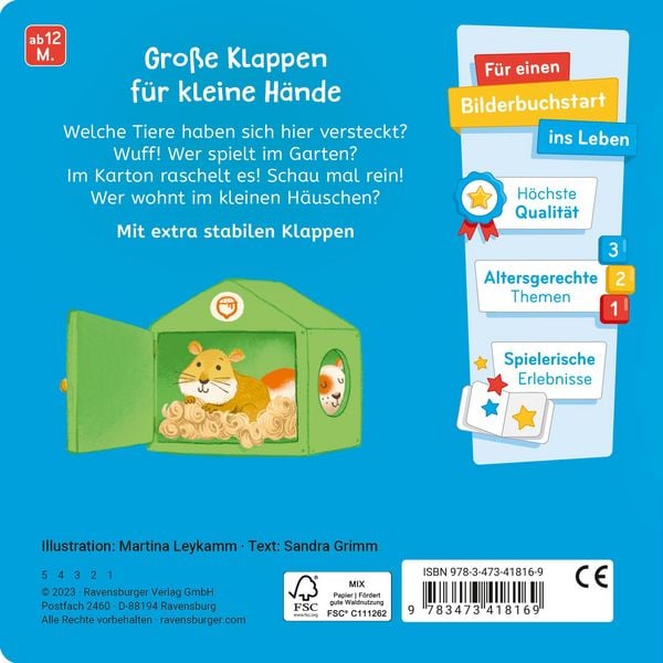 Produktbild: Was siehst du? Klapp auf, klapp zu! Meine Tiere