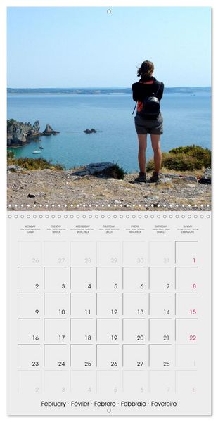 Produktbild: Balade en Finist&egrave;re (Calendrier mural carr&eacute; 2026 30x30 cm) Calendrier double avec une page pour vos prises de notes