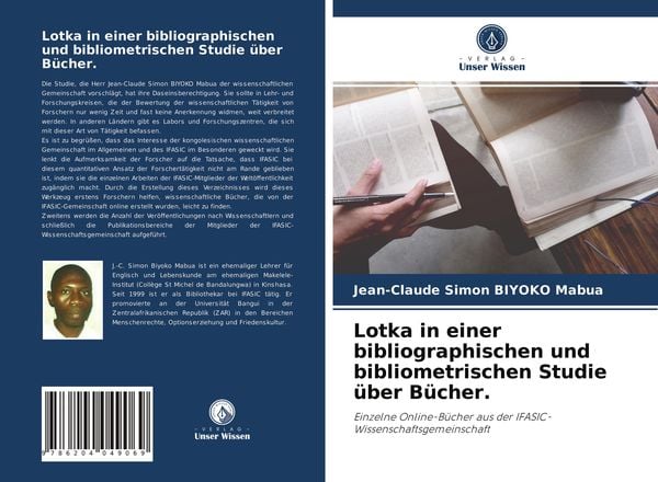 Produktbild: Lotka in einer bibliographischen und bibliometrischen Studie &uuml;ber B&uuml;cher.