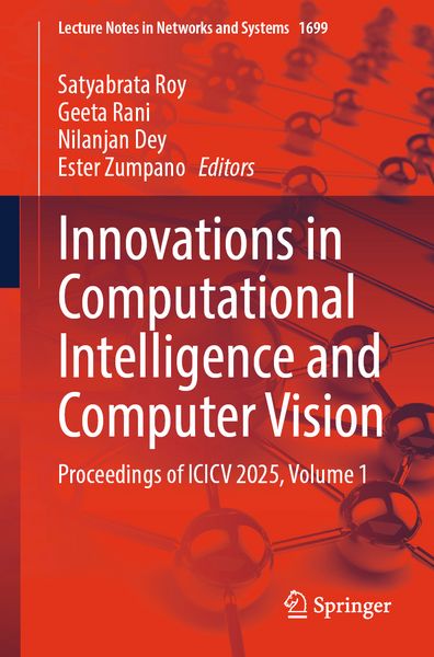 Produktbild: Innovations in Computational Intelligence and Computer Vision