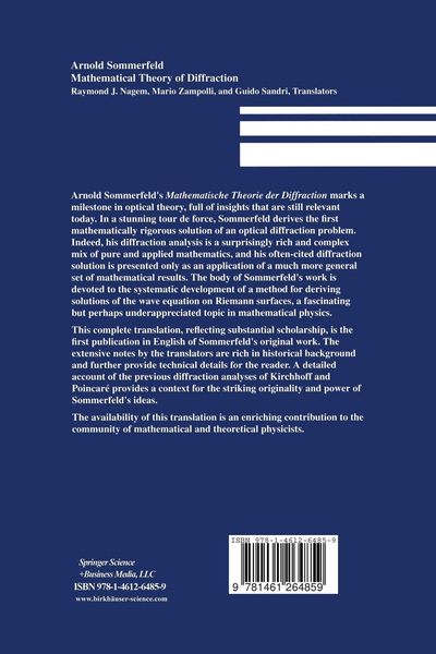 Produktbild: Mathematical Theory of Diffraction
