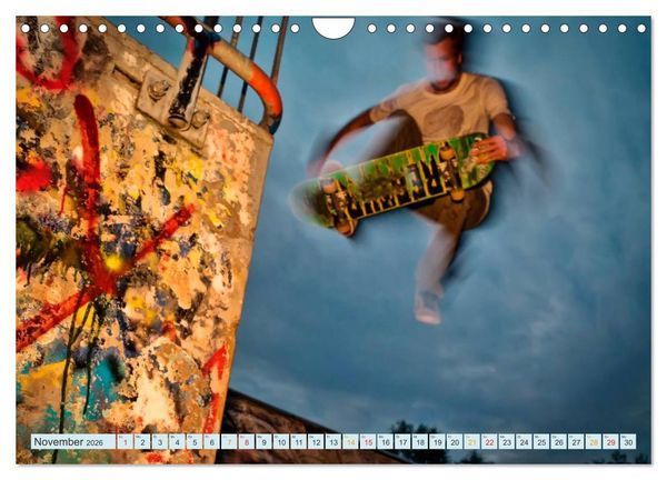 Produktbild: Skateboarding - nichts f&uuml;r Weicheier (Wandkalender 2026 DIN A4 quer), CALVENDO Monatskalender