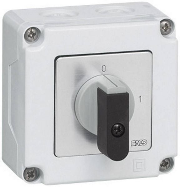 Produktbild: BACO NB02AGQ Lasttrennschalter 16A 1 x 90&deg; Grau, Schwarz 1St.