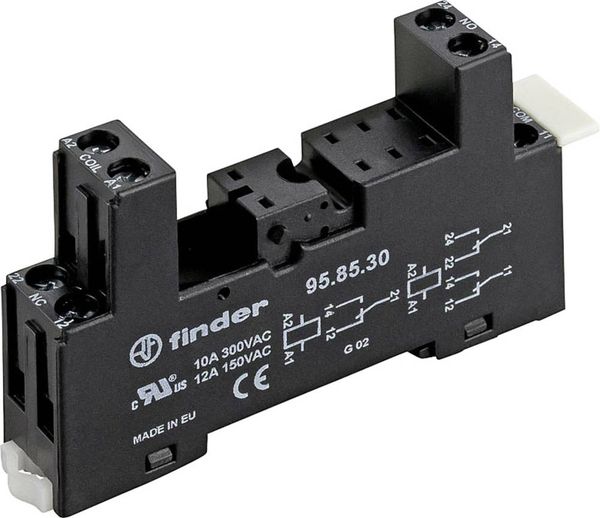 Finder 95.85.30 Relaissockel Finder 40.51, Finder 40.52, Finder 40.62 (L x B x H) 81.9 x 15.5 x 46.8 mm 1 St.