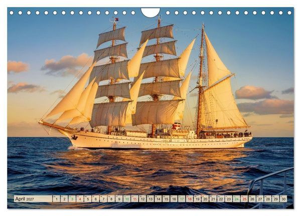 Produktbild: Segelschulschiffe - Weltweit (Wandkalender 2027 DIN A4 quer), CALVENDO Monatskalender