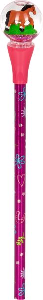 Produktbild: Glitzerkugel-Stift - Pferdefreunde, sort.