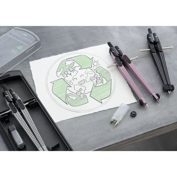 Produktbild: Faber-Castell Schnellverstellzirkel GRIP schwarz