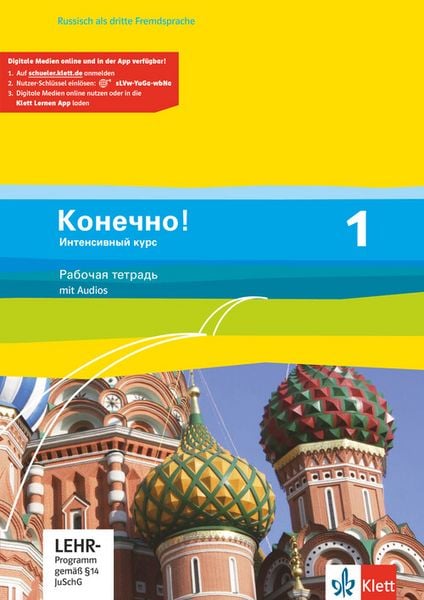Produktbild: Konetschno! Band 1. Russisch als 3. Fremdsprache. Intensivnyj Kurs. Arbeitsheft
