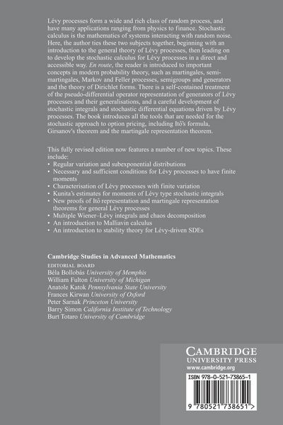 Produktbild: Levy Processes and Stochastic Calculus
