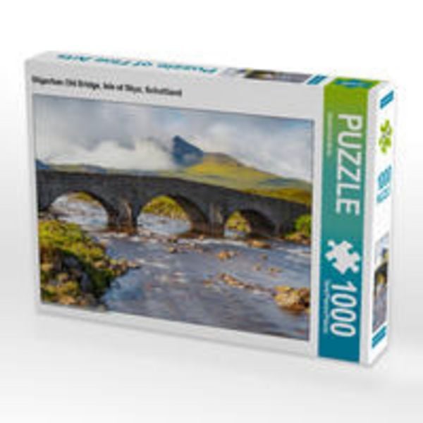 CALVENDO Puzzle Sligachan Old Bridge, Isle of Skye, Schottland | 1000 Teile Lege-Größe 64x48cm Foto-Puzzle für glückliche Stunden