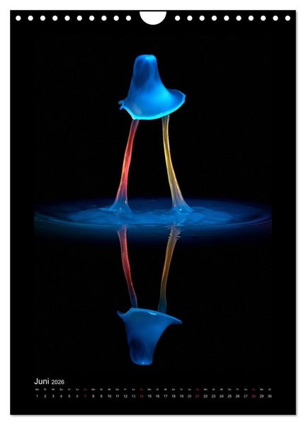 Produktbild: Liquid Art - Wassertropfen in Perfektion (Wandkalender 2026 DIN A4 hoch), CALVENDO Monatskalender