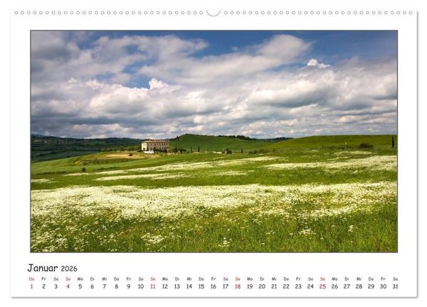 Produktbild: Toskana-Impressionen (hochwertiger Premium Wandkalender 2026 DIN A2 quer), Kunstdruck in Hochglanz
