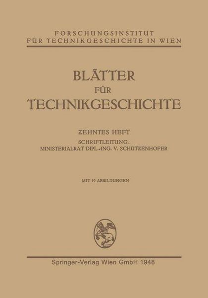 Produktbild: Bl&auml;tter f&uuml;r Technikgeschichte