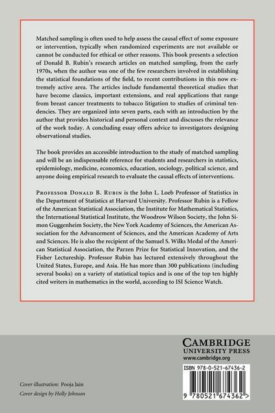 Produktbild: Matched Sampling for Causal Effects