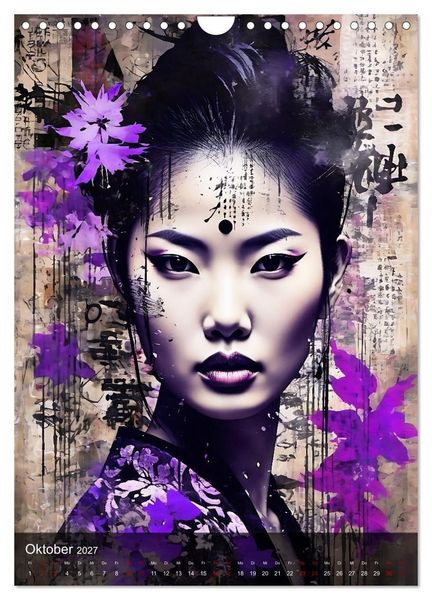 Produktbild: Geisha - Asian Spirit (Wandkalender 2027 DIN A4 hoch), CALVENDO Monatskalender