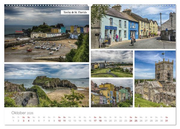 Produktbild: Erlesene Ansichten Britanniens (Wandkalender 2026 DIN A2 quer), CALVENDO Monatskalender