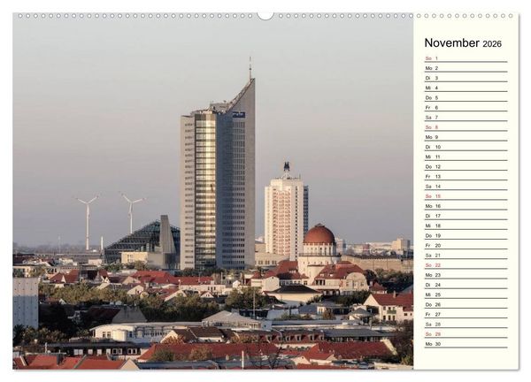 Produktbild: Reise durch Leipzig (Wandkalender 2026 DIN A2 quer), CALVENDO Monatskalender