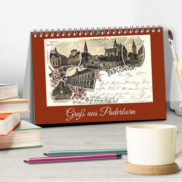 Produktbild: Gru&szlig; aus Paderborn (Tischkalender 2026 DIN A5 quer), CALVENDO Monatskalender