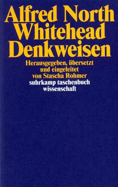 Denkweisen, Taschenbuch von Alfred North Whitehead, Suhrkamp, 9783518291320
