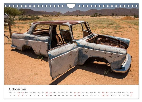 Produktbild: Old cars in Solitaire Namibia (Wall Calendar 2026 DIN A4 landscape), CALVENDO 12 Month Wall Calendar