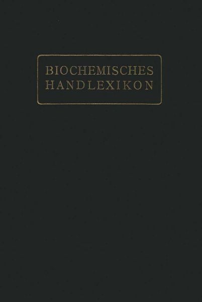 Produktbild: Biochemisches Handlexikon