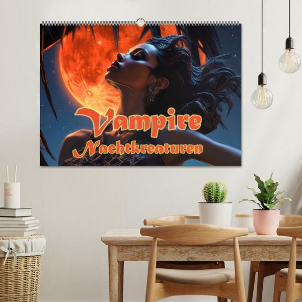 Produktbild: Vampire Nachtkreaturen (Wandkalender 2026 DIN A2 quer), CALVENDO Monatskalender