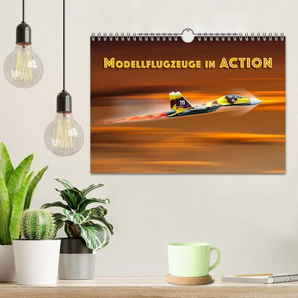 Produktbild: Modellflugzeuge in ACTION (Wandkalender 2026 DIN A4 quer), CALVENDO Monatskalender