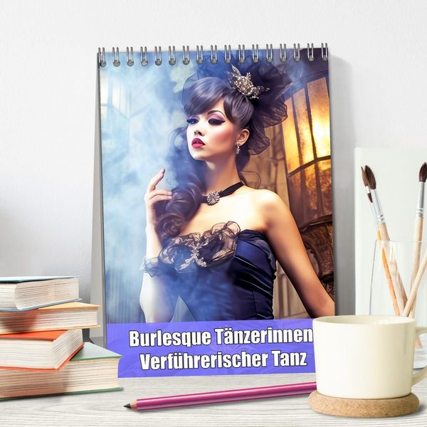 Produktbild: Burlesque T&auml;nzerinnen - Verf&uuml;hrerischer Tanz (Tischkalender 2026 DIN A5 hoch), CALVENDO Monatskalender