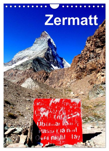 Zermatt (Wandkalender 2024 DIN A4 hoch), CALVENDO Monatskalender