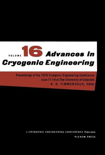 Produktbild: Advances in Cryogenic Engineering