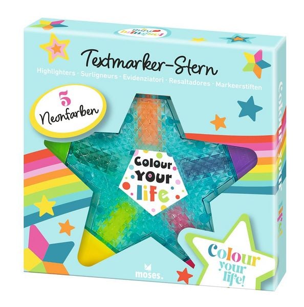 Produktbild: Mini-Bringsel Textmarker Stern und Blume