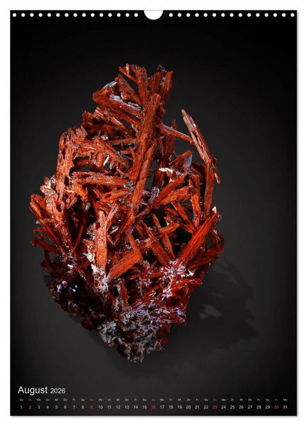 Produktbild: ZAUBERHAFTE MINERALIEN designed by nature (Wandkalender 2026 DIN A3 hoch), CALVENDO Monatskalender