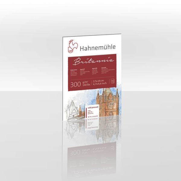Produktbild: Hahnem&uuml;hle Papier Britannia, 17 x 24 cm, 300 g/m&sup2;
