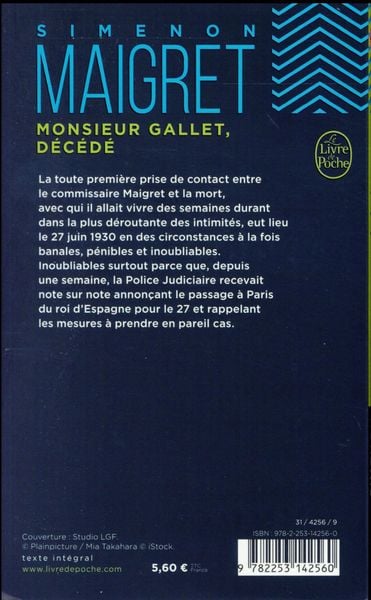Produktbild: Monsieur Gallet décédé