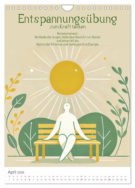 Produktbild: Dein Anti-Stress Kalender - Monatliche Inspirationen f&uuml;r mehr Entspannung (Wandkalender 2026 DIN A4 hoch), CALVENDO Monatskalender