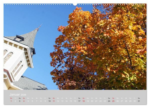Produktbild: Indian Summer in New England (Wandkalender 2026 DIN A2 quer), CALVENDO Monatskalender