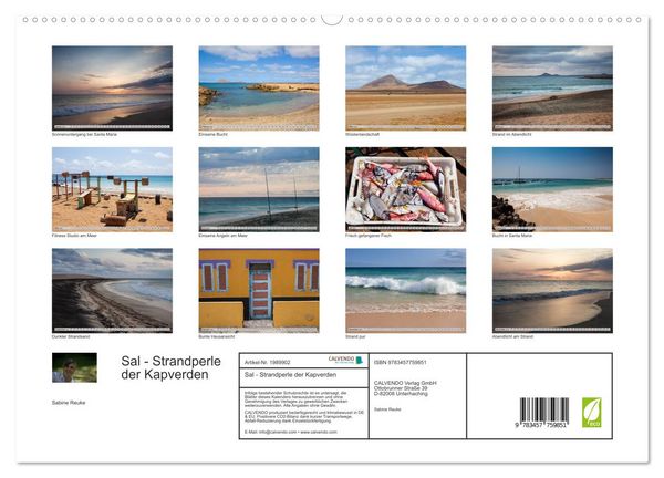 Produktbild: Sal - Strandperle der Kapverden (hochwertiger Premium Wandkalender 2026 DIN A2 quer), Kunstdruck in Hochglanz