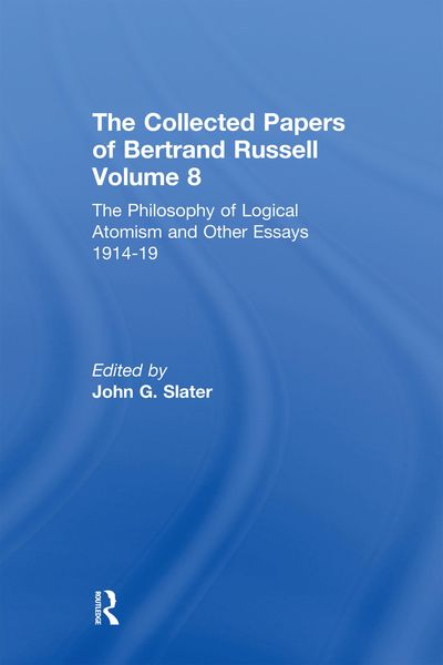 Produktbild: The Collected Papers of Bertrand Russell, Volume 8