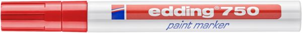 Produktbild: Edding 750 paint marker 4-750002 Lackmarker Rot 2 mm, 4mm