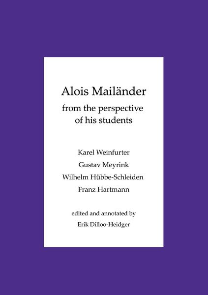 Produktbild: Alois Mail&auml;nder - From the perspective of his students