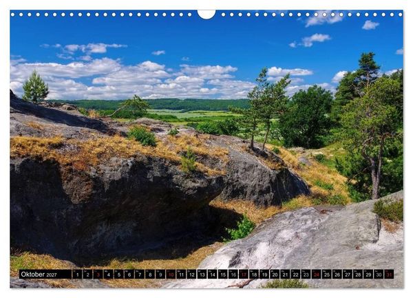 Produktbild: Die Teufelsmauer - Bizarre Felsformationen im Harz (Wandkalender 2027 DIN A3 quer), CALVENDO Monatskalender