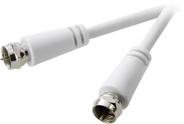Produktbild: SpeaKa Professional SAT Anschlusskabel [1x F-Stecker - 1x F-Stecker] 10.00m 75 dB Wei&szlig;