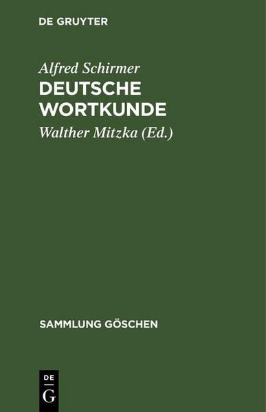 Produktbild: Deutsche Wortkunde