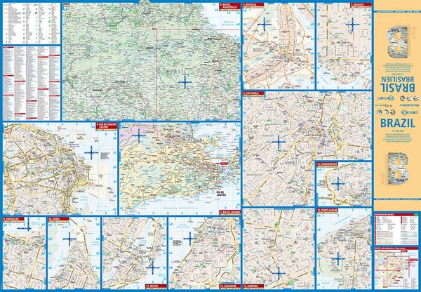 Produktbild: Brazil, Brasilien, Borch map