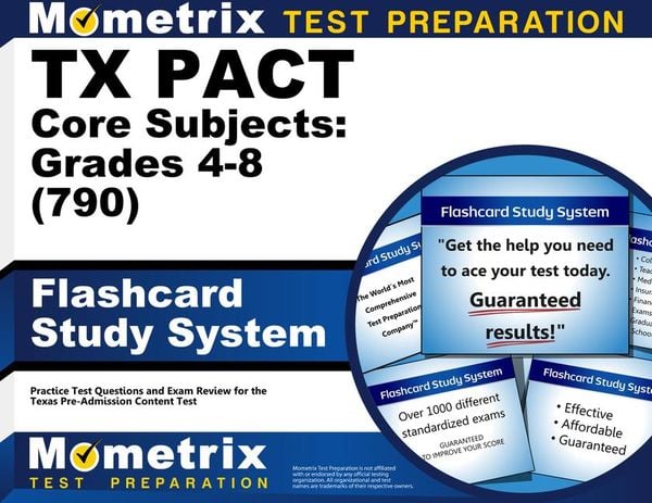 Produktbild: TX Pact Core Subjects: Grades 4-8 (790) Flashcard Study System
