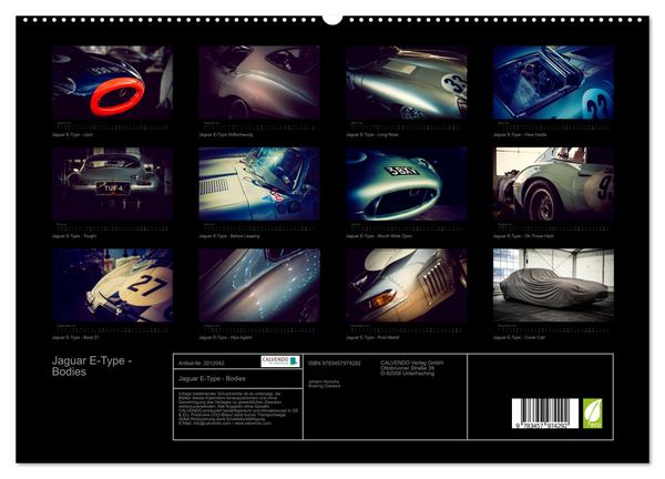 Produktbild: Jaguar E-Type - Bodies (hochwertiger Premium Wandkalender 2026 DIN A2 quer), Kunstdruck in Hochglanz