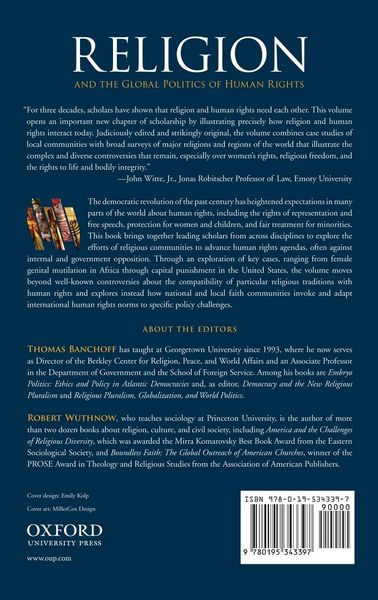 Produktbild: Religion and the Global Politics of Human Rights
