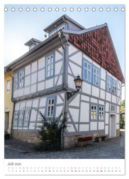 Produktbild: Fachwerk in Halberstadt (Tischkalender 2026 DIN A5 hoch), CALVENDO Monatskalender