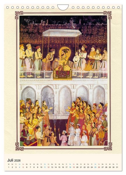 Produktbild: Indische Miniaturen (Wandkalender 2026 DIN A4 hoch), CALVENDO Monatskalender